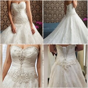 Allure Signature, Classice Ivory, Wedding Gown, Size 18, Swarovski Crystals